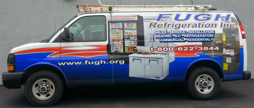 One of our trucks that works on HVAC/R